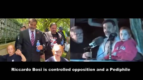 Riccardo Bosi is controlled opposition and a Pediphile