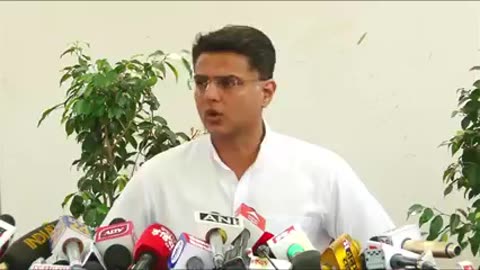 Sachin pilot press conference on ashock gahlot