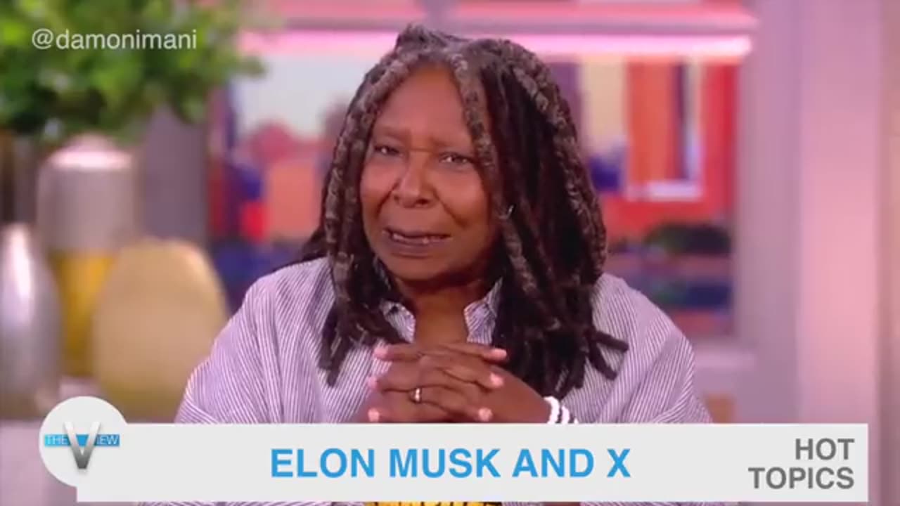 @damonimani The View hosts say Elon Musk is platforming hate. I asked for an example.
