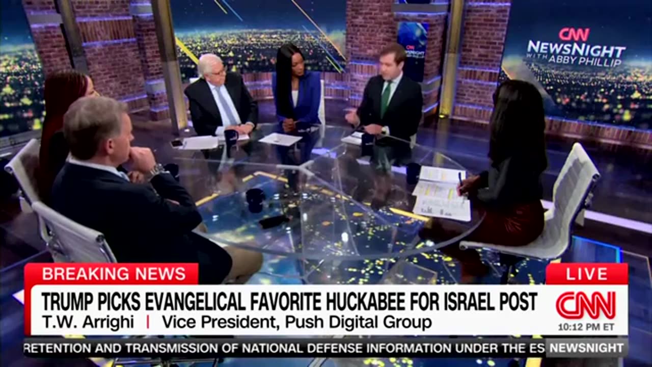 JENNINGS AGREE THAT HUCKABEE APPOINTMENT WOULD DISMISS TWO-STATE SOLUTION IN ISRAEL