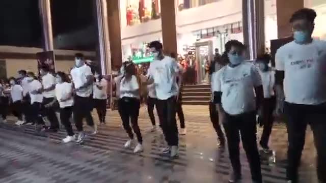 Group dance video