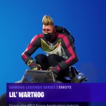 Lil’ Warthog: last seen…