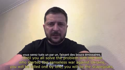 Zelensky appelle au génocide de la population russe[EN] [FR].