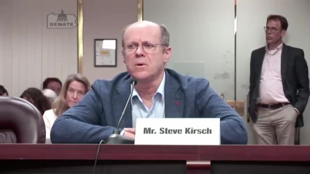 Steve Kirsch Testifies In Pennsylvania Senate: "The elephant in the room is..."