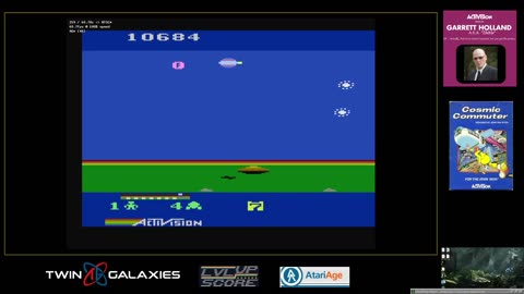 Atari 2600 EMU - Cosmic Commuter - Game 1 X/X - 203,455