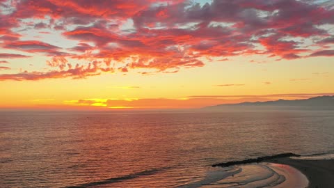 Sunset At Venice Beach LA