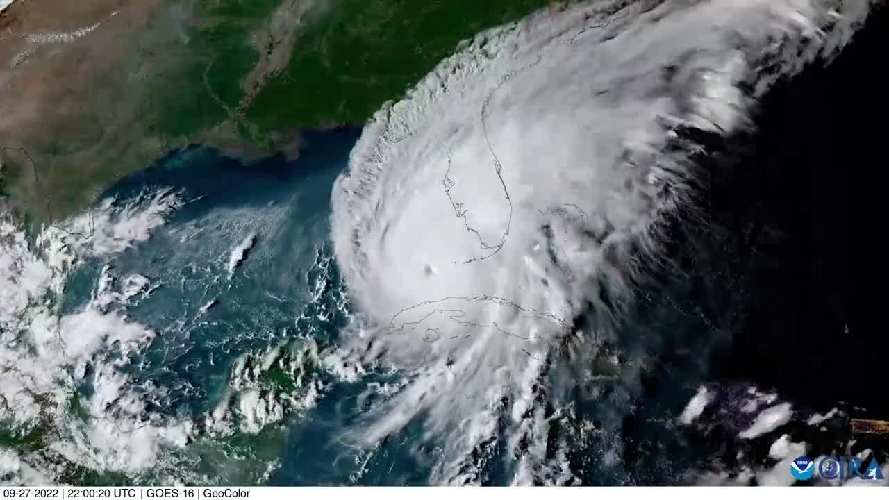 Sunset over Hurricane Ian as Huge Storm Eyes Florida