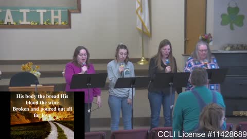 Moose Creek Baptist Church sings “Jesus Messiah“ During Service 3-13-2022