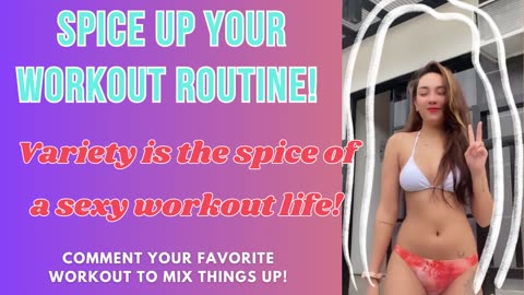Spice up your workout routine! 🌈