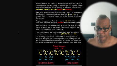 Did you know that different thoughts you have are made up of different types of carbon isotopes?