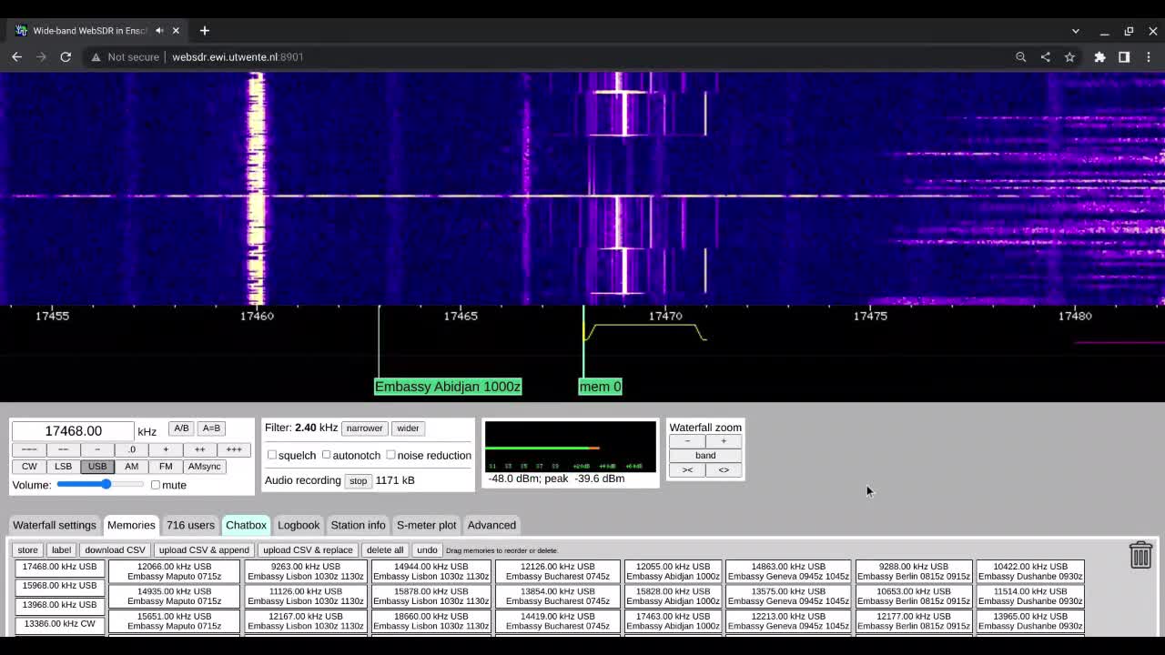 X06b 111666 25/11/2022 1110 UTC 17468/15968/13968kHz