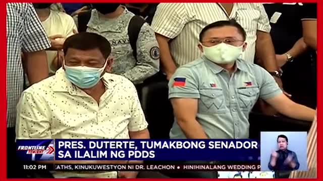 FRONTLINE TONIGHTPres. Duterte, tatakbo sapagkasenador