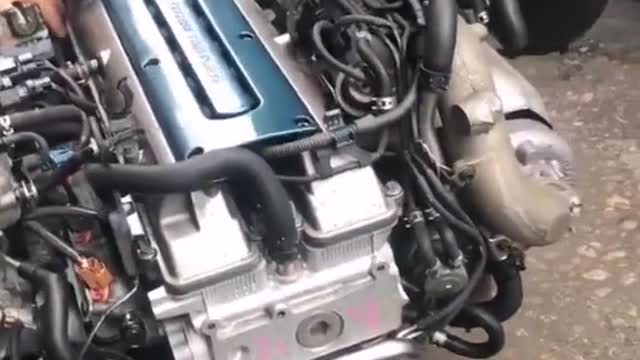 Large engine running engine # automobile maintenance