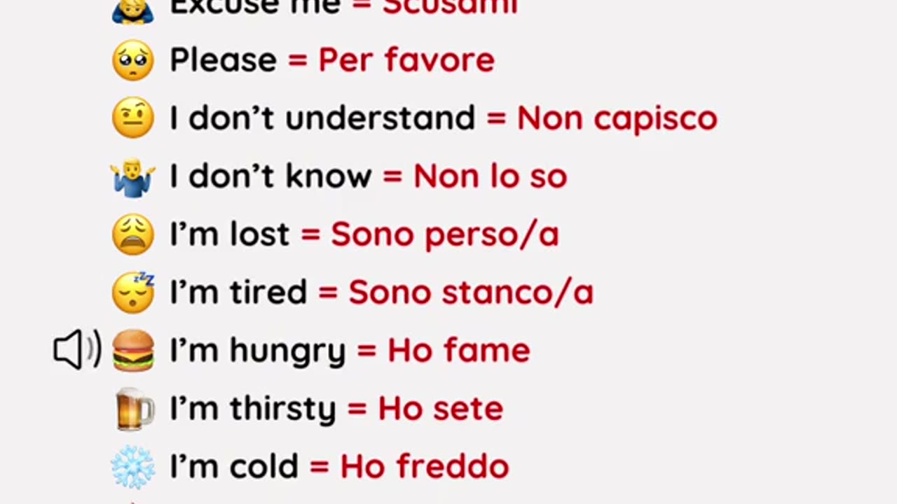 English to Italian