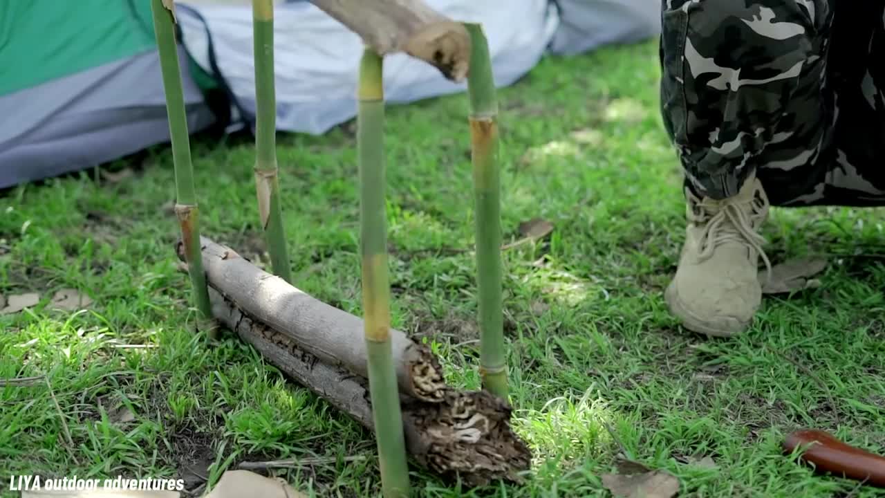 Solo Camping - Camping With Thunderstorm Overnight - ASMR CAMPING