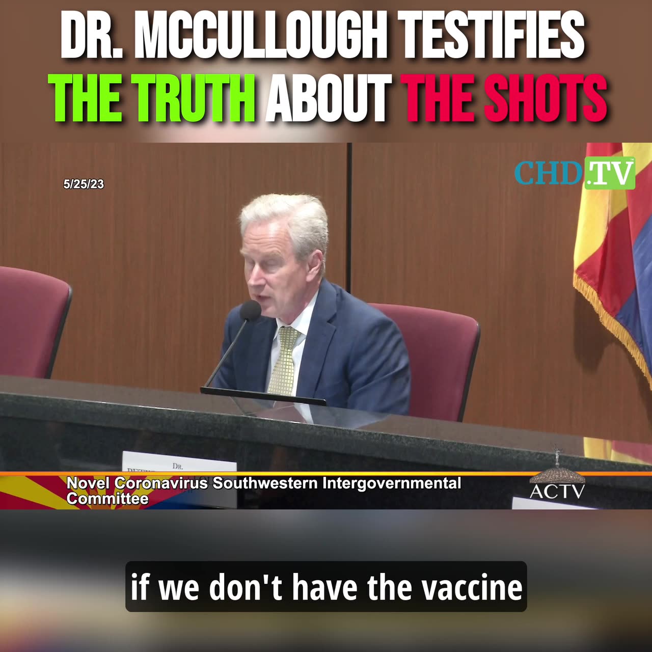 Dr McCullough discusses Vaccine Genocide