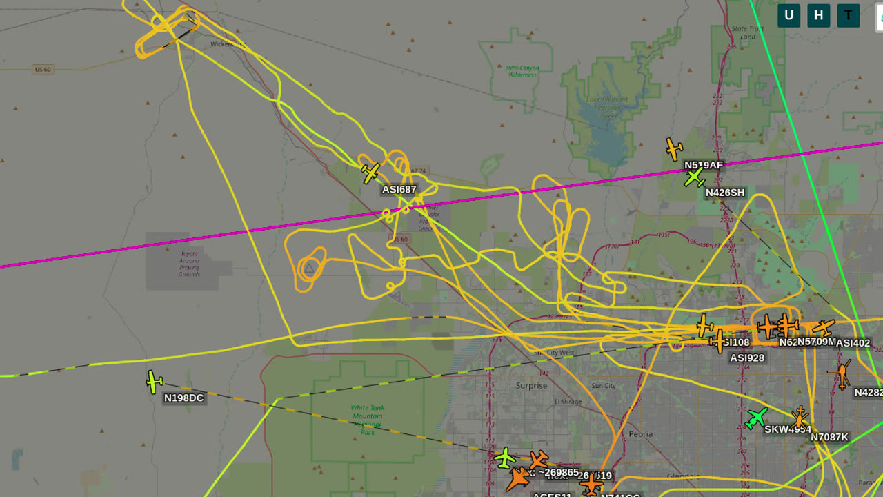 N445PA Transpac Aviation gang stalking Morristown AZ - oct 11th 4pm