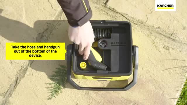 How do I get the hose and handgun out of my OC 3 Portable Cleaner_ _ Kärcher UK