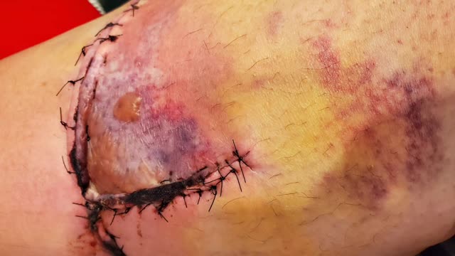 Motorcycle accident aftermath pics, will be back on bike soon