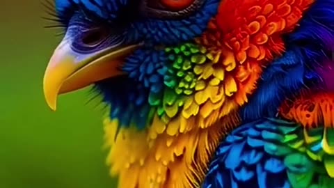 AVES LLENA DE COLORES HERMOSOS