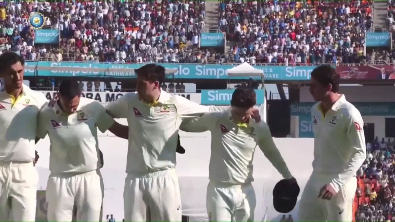 PM Modi & PM Albanese During National Anthems at Narendra Modi Stadium | IND VS AUS