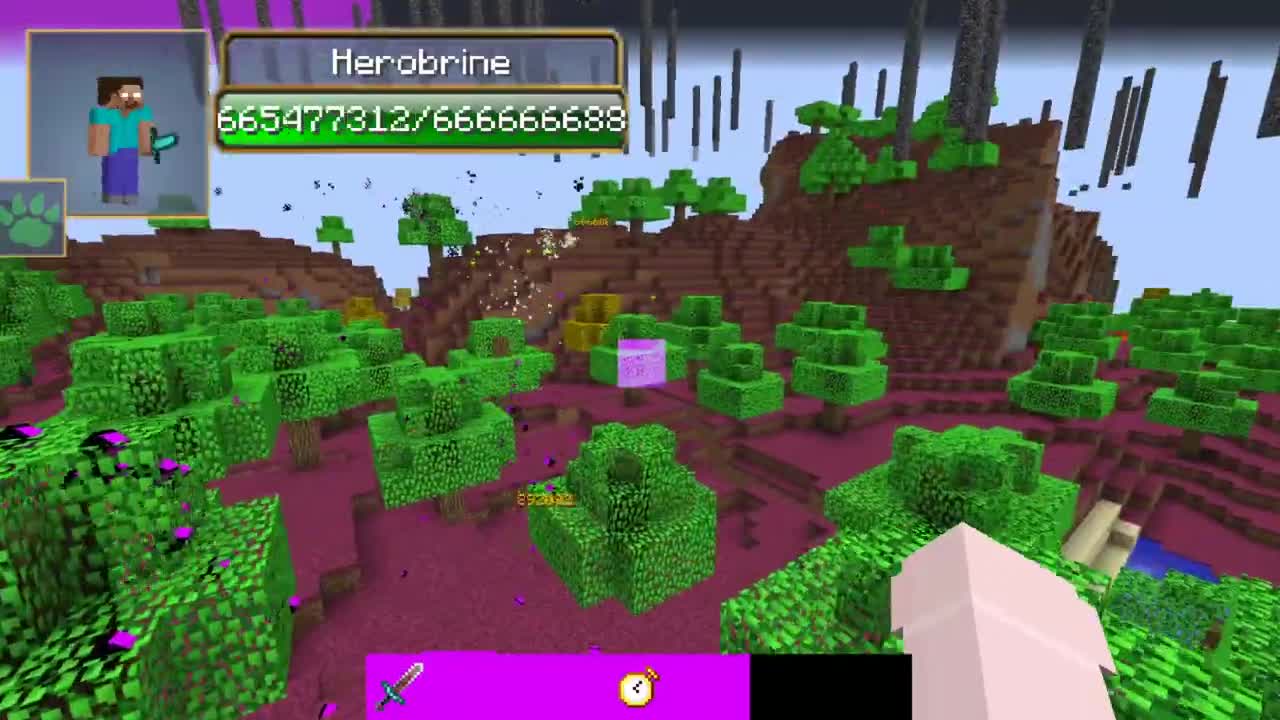 Herobrine vs Error422 all Сreepypasta mobs in minecraft part 75