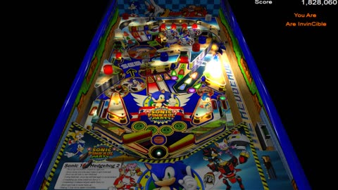 Sonic the Hedgehog 2 Visual Pinball gameplay