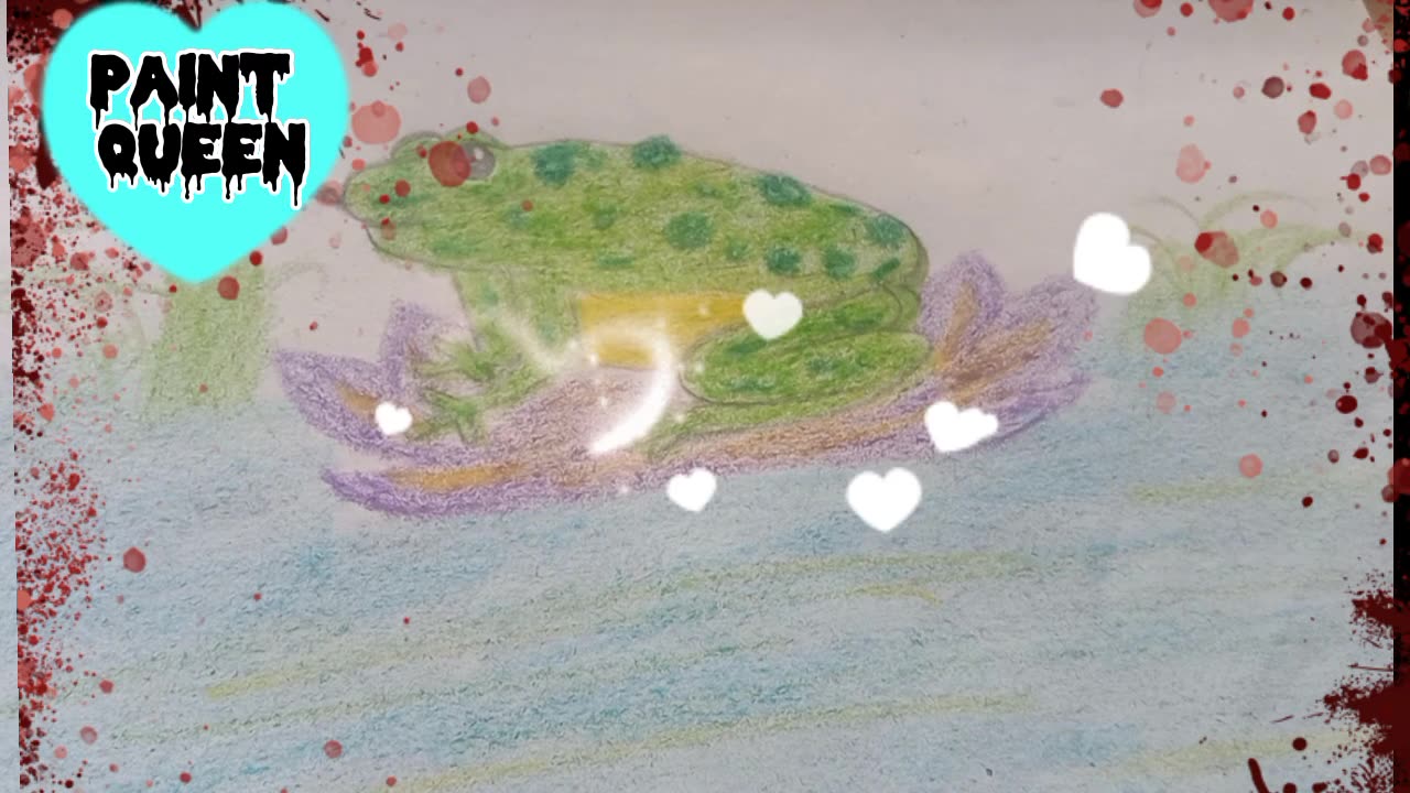 Frog easy drawing|frog tutorial drawing|Frog drawing easy colour