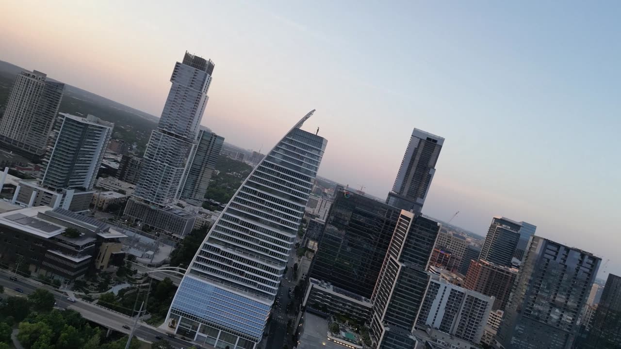 FPV flight over downtown...