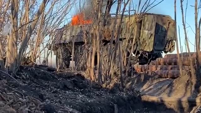 The Russian military destroyed a Finnish Sisu XA-180 V.S.U. armored personnel carrier near Donetsk