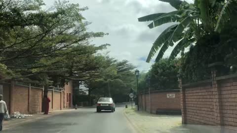 A quiet street in Tananarive Madagascar Africa