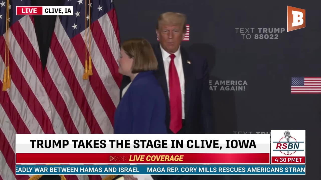 LIVE: Donald Trump Delivering Remarks in Clive, IA...