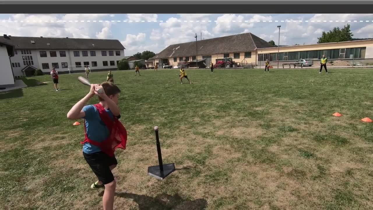 Baseball für die Schule - Ausschnitte eines Spiels