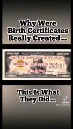 Real Reason Why Birth Certification Was Implemented