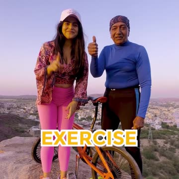 BMX Dadu India | 75-Years-Old Performs Yoga on BMX Cycle at the Top of 500-ft High Mountain