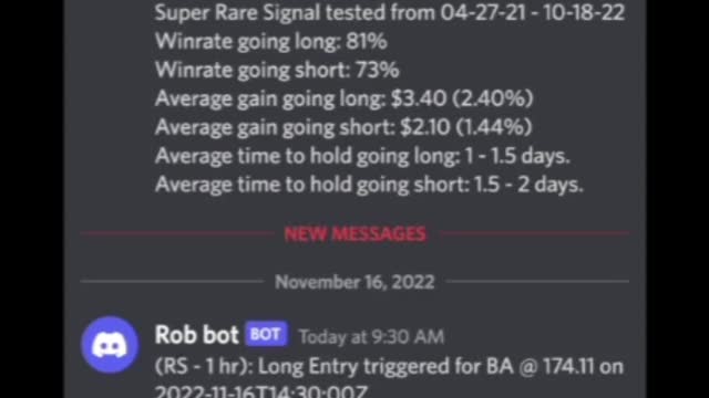 Using Ignorant Trading Signals from Discord for Robinhood Stock options (11-16-22 )