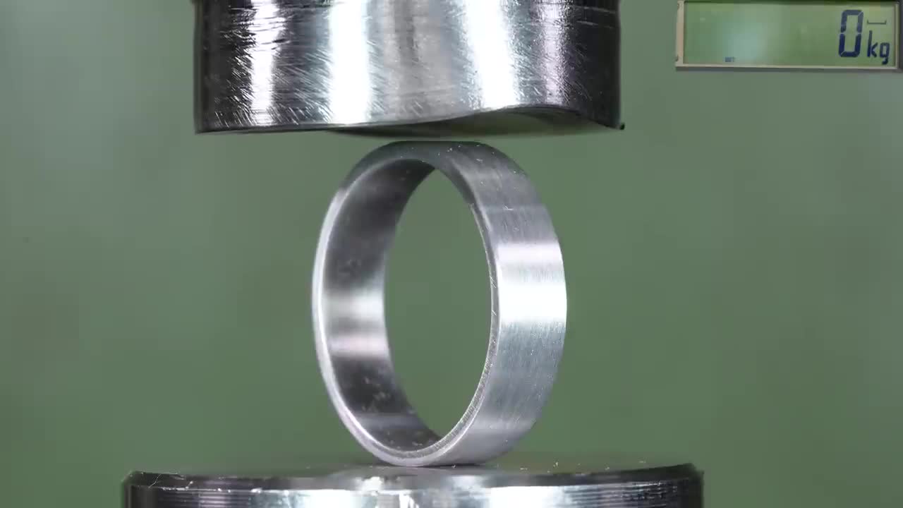 How Strong Is Tungsten Ring? Hydraulic Press Test!5