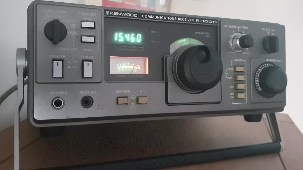 Kenwood R-1000 - Radio Romania International 19/11/2022 1200 UTC 15460kHz