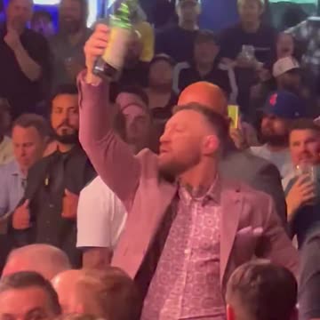 Conor McGregor is in the building and slamming whiskey at BKFC 41