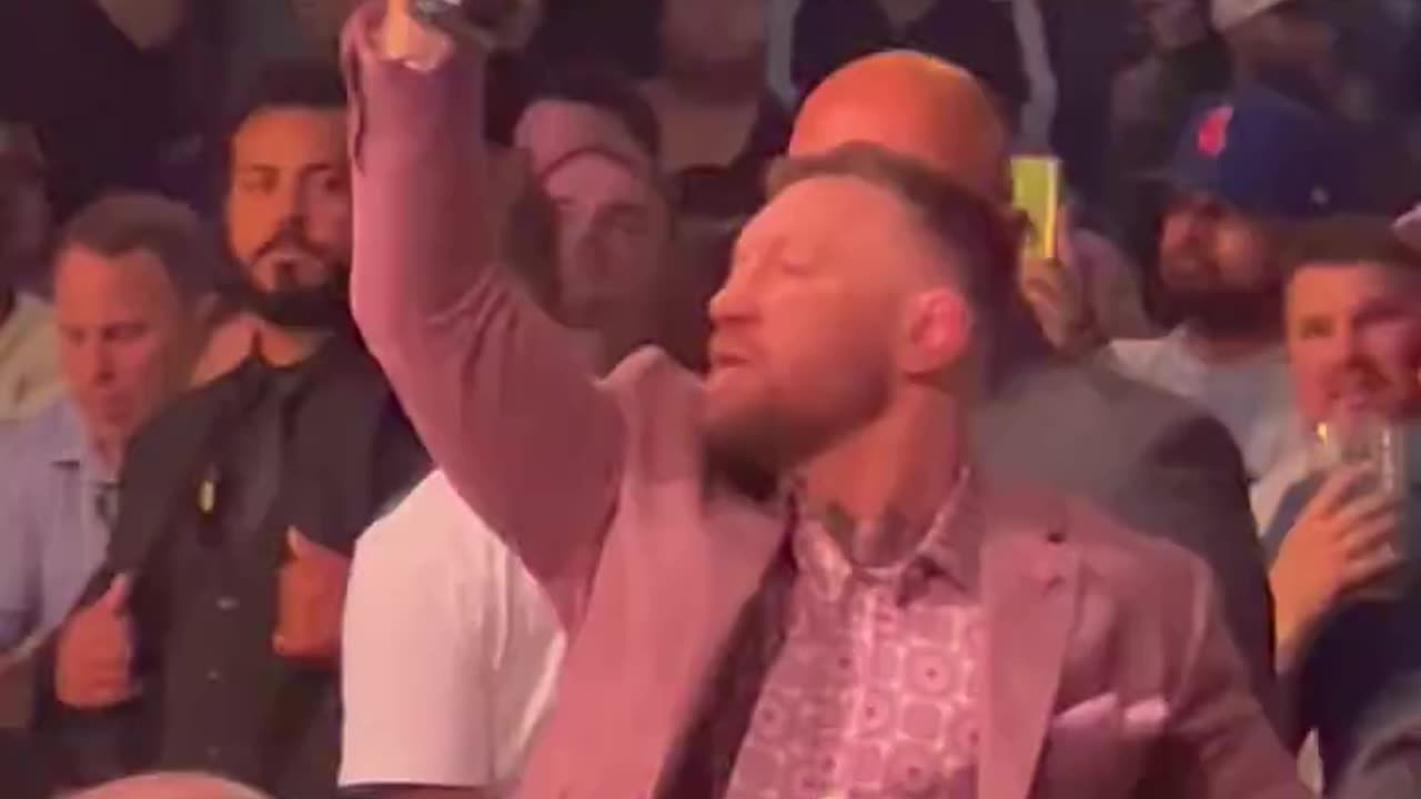 Conor McGregor is in the building and slamming whiskey at BKFC 41