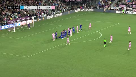 Mess's debut goal for mls