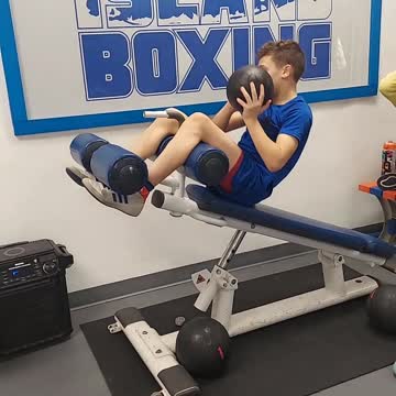 Joey building those ABS