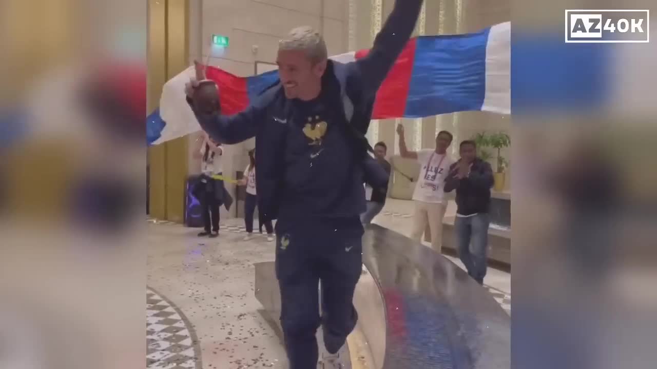 France Players Amazing Welcome at Team Hotel After Beating England 2-1 in World Cup Quarterfinals