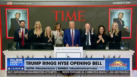 TRUMP RINGS NYSE OPENING BELL 🛎️