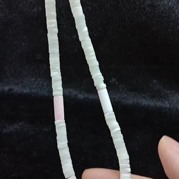 pink shell mop necklace wedding gift Statement Necklace 20231214-06-08