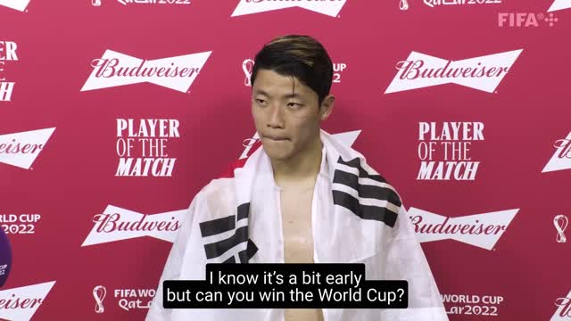 Hwang Hee-Chan - Budweiser Player of the Match Portugal v Korea Republic