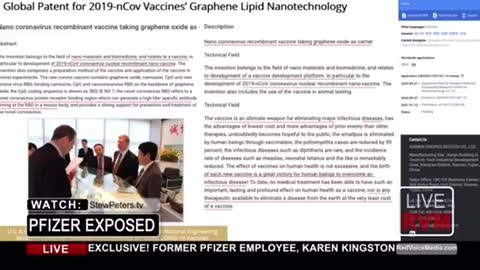 Former Pfizer employee reveals Graphene Oxide is in COVID vaccines