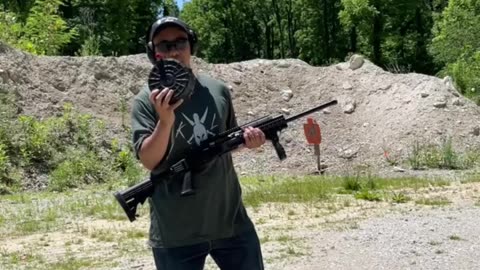 Saiga 12 with drum mag