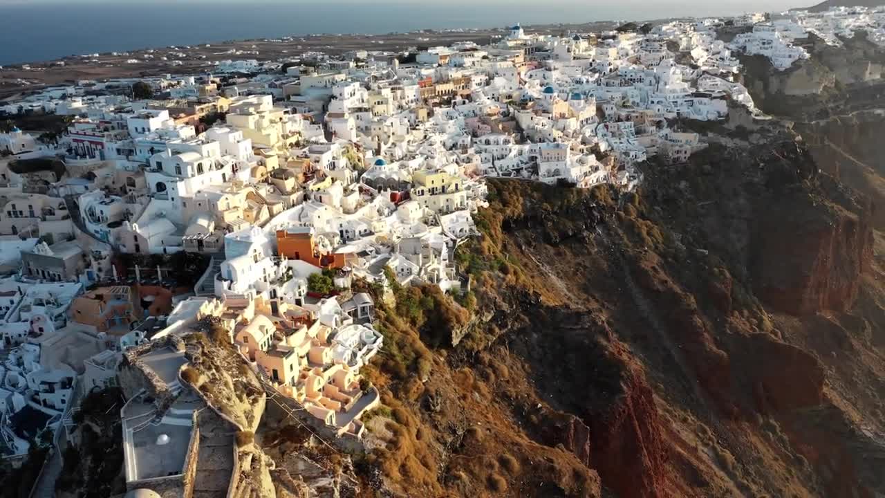 SANTORINI, GREECE IN 4K _ Oia, Most Beautiful Sunrise by Drone!