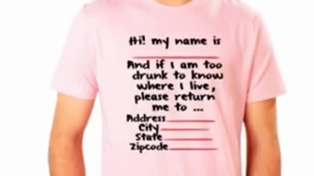 White Colour Funny Printed T Shirts